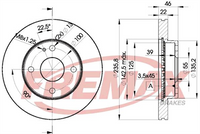 FREMAX BRAKE DISC FRONT PAIR BD-3265