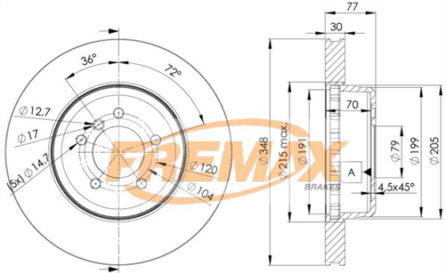 BRAKE ROTOR VENTED EACH FRONT BD-3402