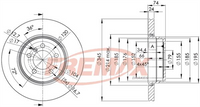 FREMAX BRAKE ROTOR VENTED EACH REAR BD-3409