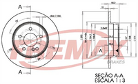 FREMAX BRAKE ROTOR SOLID PAIR REAR BD-3412