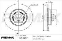 FREMAX CARBON+ BMW FRONT ROTOR PAIR BD-3437