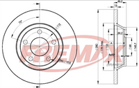 FREMAX BRAKE DISC FRONT PAIR BD-4064