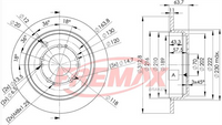 FREMAX BRAKE DISC REAR PAIR BD-4079