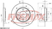 FREMAX BRAKE ROTOR SOLID PAIR REAR BD-4247