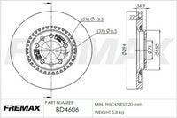 FREMAX ROTOR [PAIR] PEUGEOT EXPERT REAR 294MM BD-4606