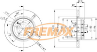 FREMAX BRAKE ROTOR VENTED PAIR REAR BD-4655