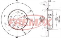 FREMAX BRAKE ROTOR VENTED PAIR FRONT BD-4682