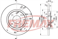 FREMAX BRAKE ROTOR SOLID PAIR FRONT BD-4692