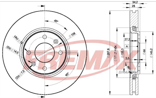 FREMAX CARBON+ BRAKE ROTOR PAIR BD-4753