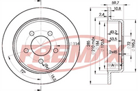 FREMAX CARBON PLUS BRAKE ROTOR REAR BD-5116