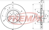 FREMAX BRAKE ROTOR VENTED PAIR FRONT BD-5546