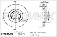 FREMAX CARBON+ FRONT ROTOR VW/AUDI PAIR BD-5602