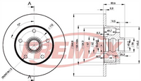 FREMAX BRAKE ROTOR SOLID EACH REAR BD-5606