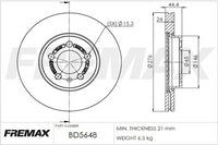 FREMAX FRONT ROTOR VW BD-5648