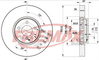 FREMAX BRAKE ROTOR VENTED EACH FRONT BD-5684