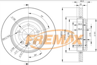 FREMAX BRAKE ROTOR VENTED PAIR FRONT BD-6074