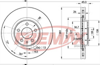 FREMAX BRAKE ROTOR VENTED PAIR FRONT BD-6811