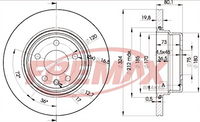 FREMAX BRAKE ROTOR VENTED PAIR REAR BD-6849