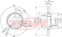 FREMAX BRAKE ROTOR VENTED PAIR FRONT BD-7897