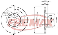FREMAX BRAKE ROTOR VENTED PAIR FRONT BD-7948