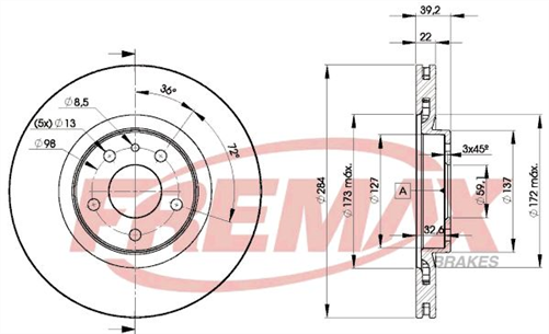 BRAKE ROTOR VENTED PAIR FRONT BD-7948