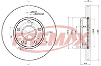 FREMAX BRAKE DISC FRONT PAIR BD-8801