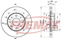 FREMAX BRAKE ROTOR VENTED PAIR FRONT BD-8929