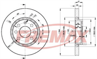 FREMAX BRAKE DISC FRONT PAIR BD-9046