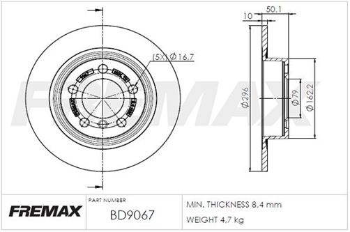 FREMAX CARBON + MINI JCW REAR R60 BD-9067