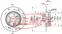 FREMAX BRAKE ROTOR SOLID PAIR REAR BD-9900