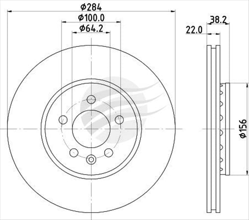 BREMTEC EUROLINE [EACH] MG6 1.8L FRONT 284MM BDR10670EL