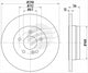 BREMTEC EURO-LINE BRAKE DISC ROTOR PAIR BDR13650EL