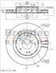 BREMTEC EURO-LINE BRAKE DISC ROTOR PAIR BDR13850EL