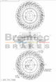 BREMTEC EURO-LINE HC BRAKE DISC ROTOR PAIR BDR16661ELH