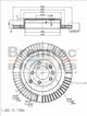BREMTEC EURO-LINE BRAKE DISC ROTOR PAIR BDR17150EL
