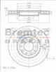 BREMTEC EURO-LINE BRAKE DISC ROTOR PAIR BDR17390EL