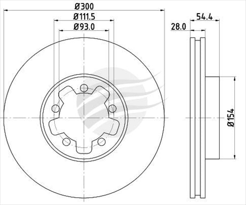 BREMTEC EURO-LINE BRAKE DISC ROTOR PAIR BDR17600EL