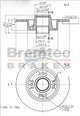 BREMTEC EURO-LINE BRAKE DISC ROTOR BDR17620EL