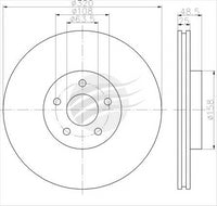 BREMTEC EURO-LINE BRAKE DISC ROTOR PAIR BDR18000EL