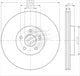 BREMTEC EURO-LINE BRAKE DISC ROTOR PAIR BDR18000EL