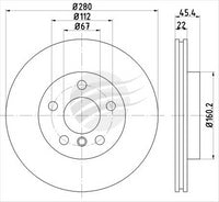 BREMTEC EURO-LINE BRAKE DISC ROTOR PAIR BDR18041EL