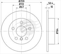 BREMTEC EURO-LINE BRAKE DISC ROTOR PAIR BDR18042EL