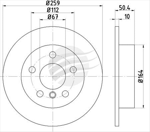 BREMTEC EURO-LINE BRAKE DISC ROTOR PAIR BDR18042EL