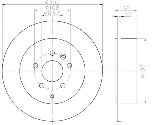 BREMTEC EURO-LINE BRAKE DISC ROTOR PAIR BDR18300EL