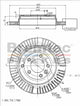 BREMTEC EURO-LINE BRAKE DISC ROTOR PAIR BDR18520EL