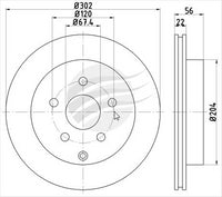 BREMTEC TRADE LINE BRAKE DISC ROTOR REAR BDR20270TL