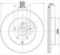 BREMTEC TRADE LINE BRAKE DISC ROTOR REAR BDR20290TL