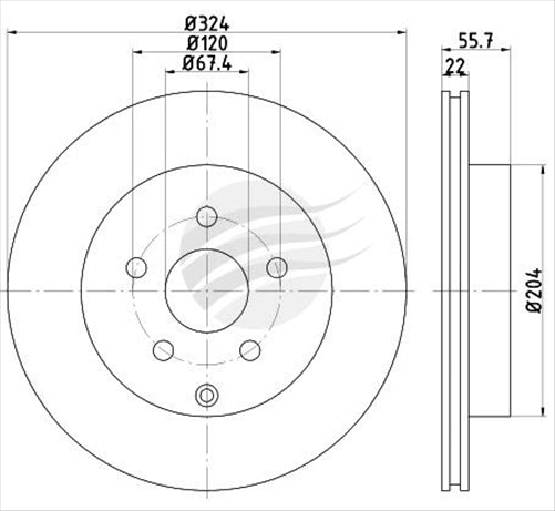 BREMTEC TRADE LINE BRAKE DISC ROTOR REAR BDR20290TL