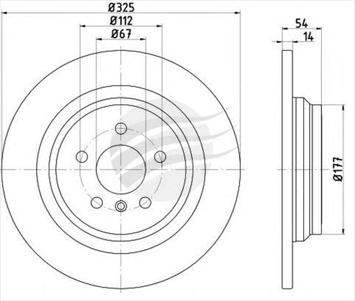 BREMTEC EURO-LINE BRAKE DISC ROTOR PAIR BDR20700EL