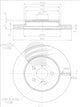 BREMTEC TRADE LINE BRAKE ROTOR COROLLA MZEA 12 2018- BDR21353TL